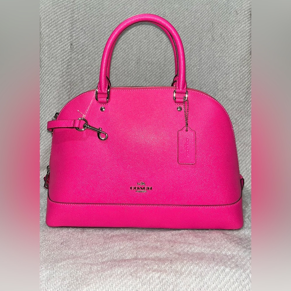 NWT Medium Pink Coach Purse with Crossbody Strap